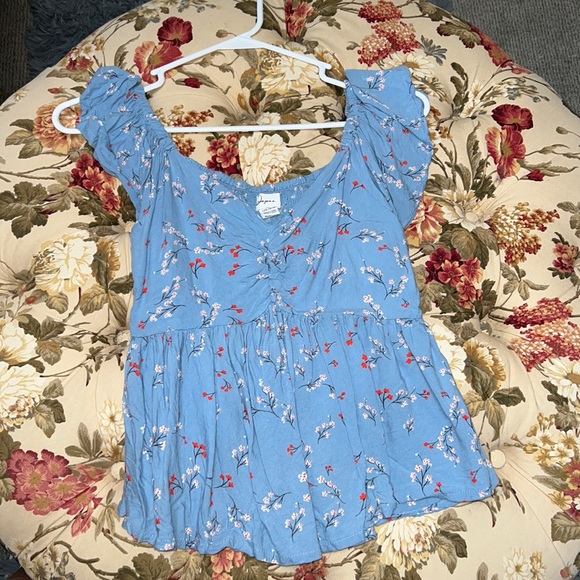 Japna Tops - Floral & Cherries flowy blouse